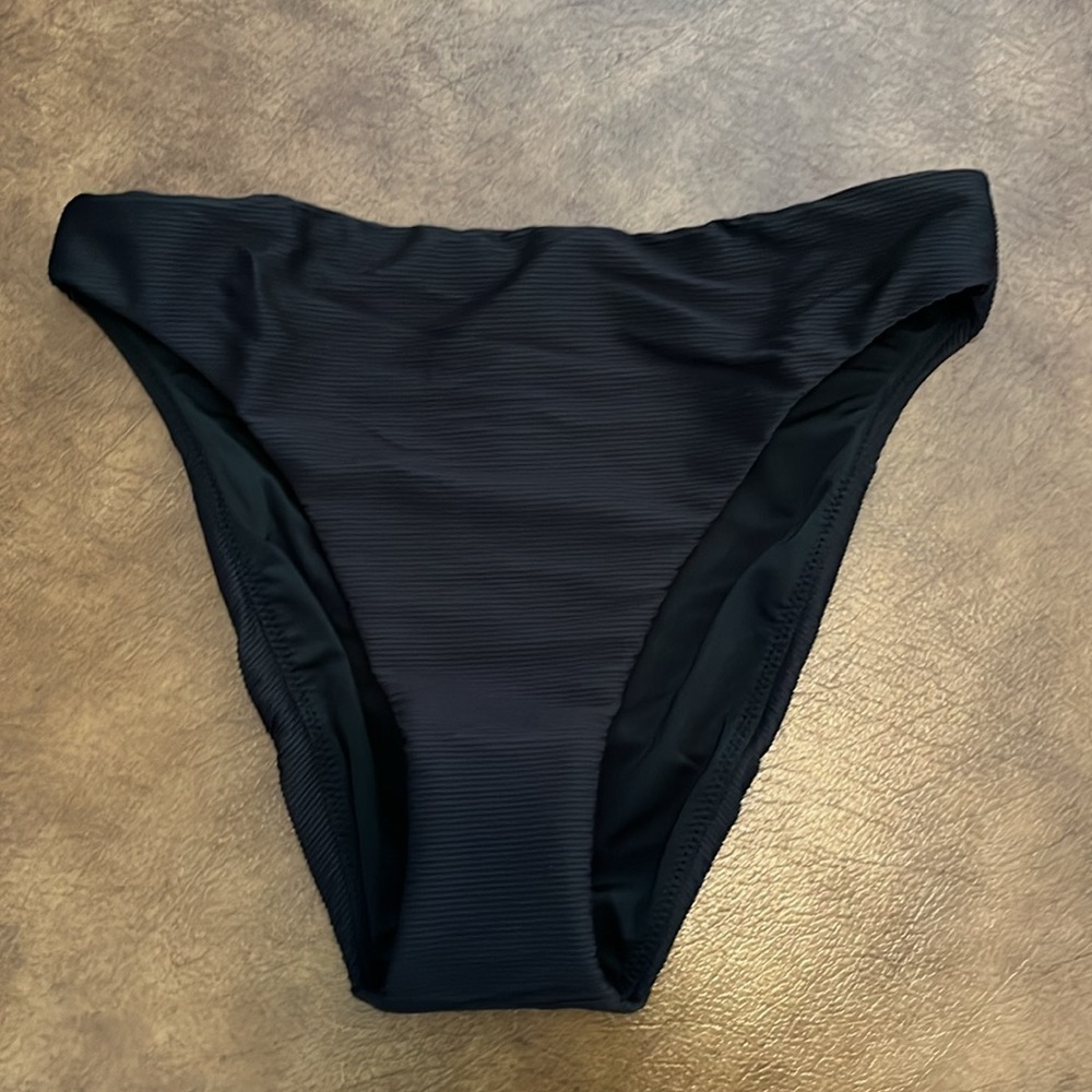 NWT J. Crew Ribbed High Rise Cheeky Bikini Bottom Size S
